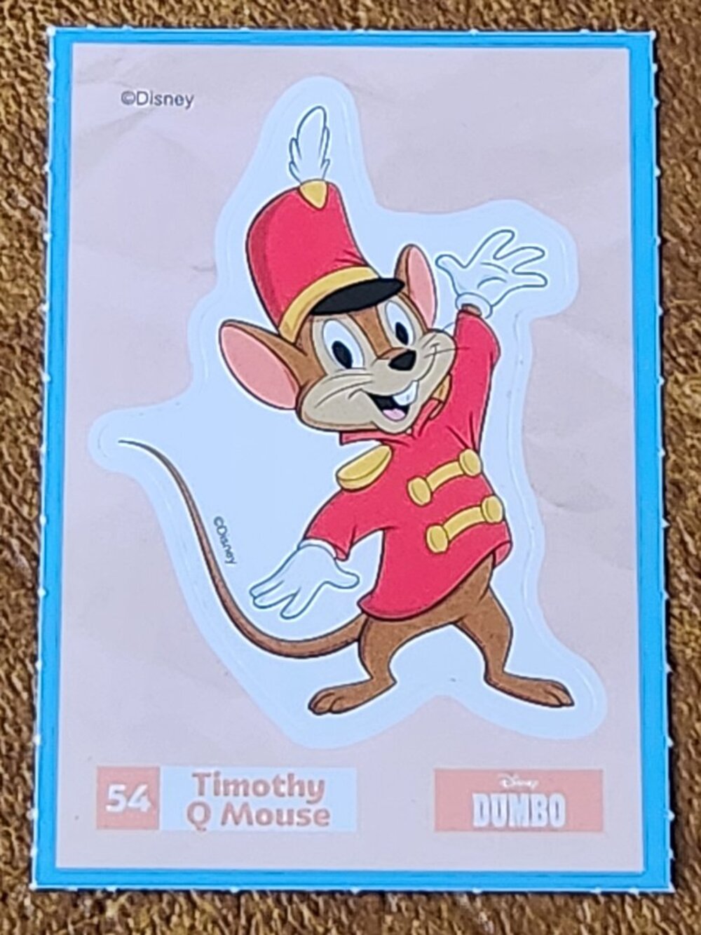 Loblaws Disney Stickers - 54 Timothy Q Mouse - MAKE A BUNDLE!!